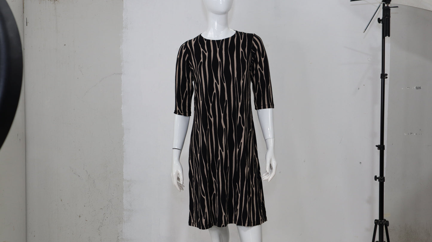 Classic Knee Length A-Line T-Shirt Dress