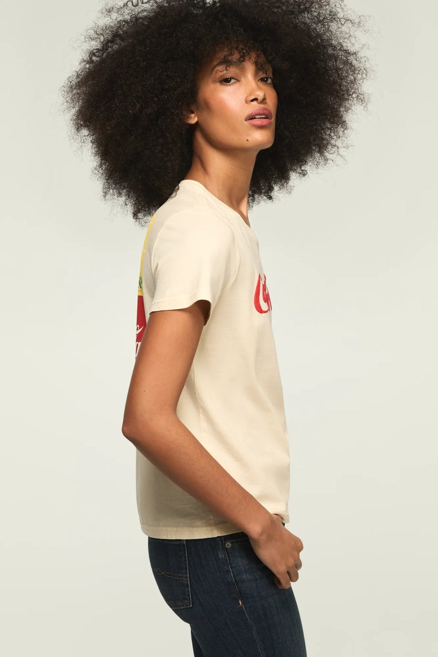 [163130-110] WOMENS LUCKY BRAND COCA COLA BRIGHTEN YOUR DAY CLASSIC CREW