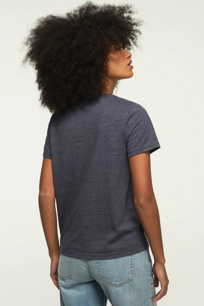 [163209-010] WOMENS LUCKY BRAND LUCKY CLOVER CLASSIC CREW - ODYSSEY GRAY