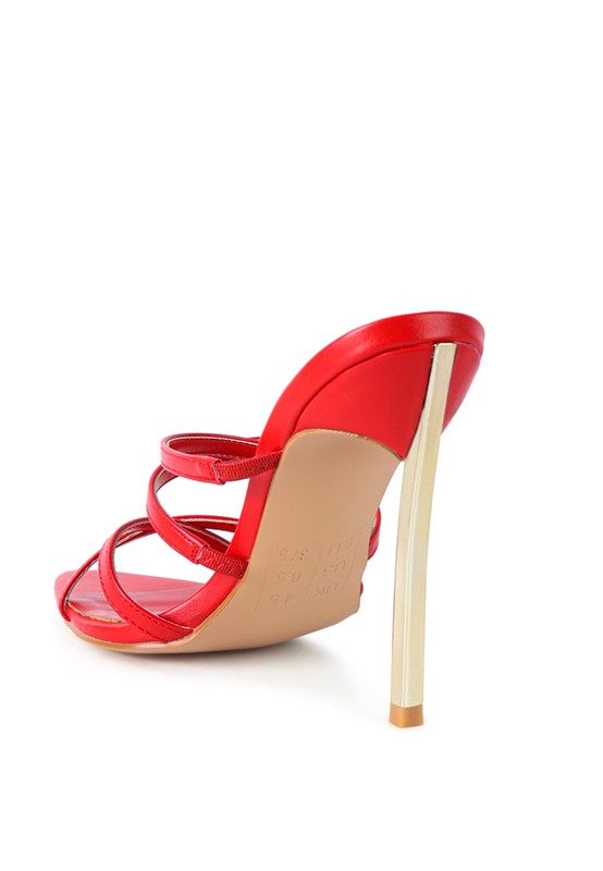 NIGHTCLUB HIGH HEELED NEON ANIMAL SANDALS See size chart under “more details”