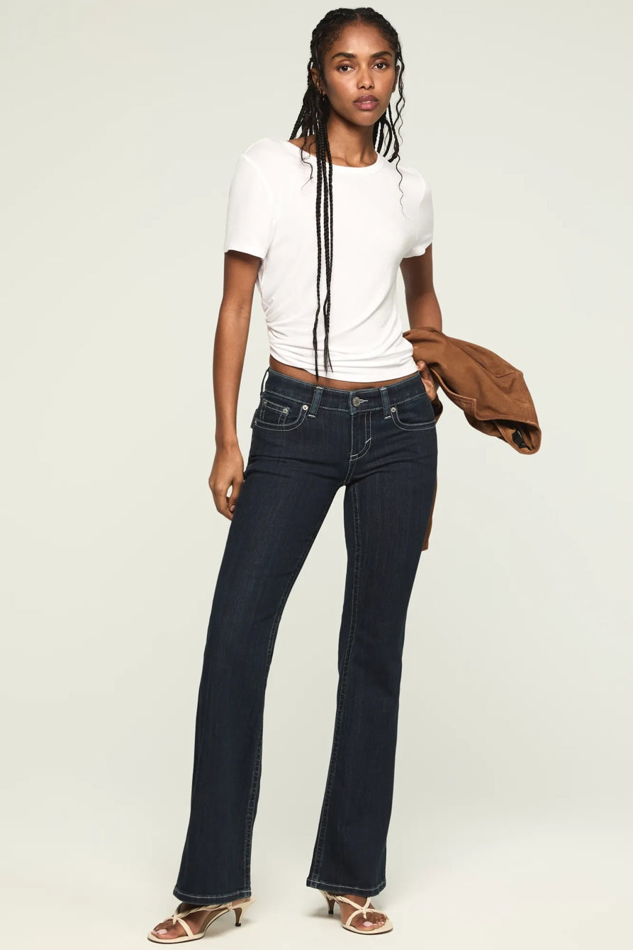 [167254-410] WOMENS LUCKY BRAND LOW RISE FLARE - LATE AT NIGHT WASH
