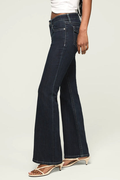 [167254-410] WOMENS LUCKY BRAND LOW RISE FLARE - LATE AT NIGHT WASH