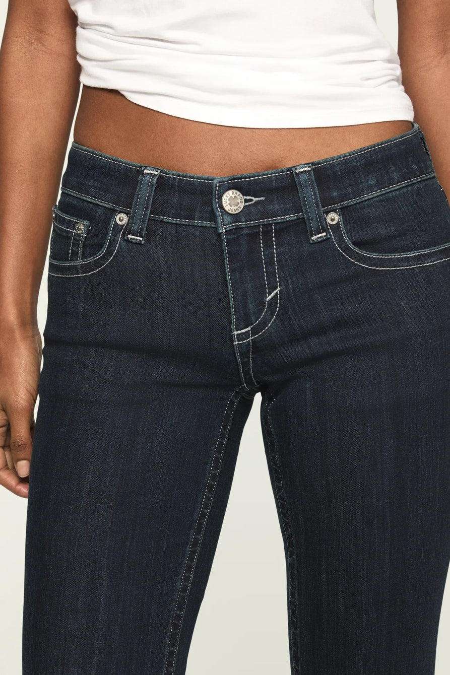 [167254-410] WOMENS LUCKY BRAND LOW RISE FLARE - LATE AT NIGHT WASH