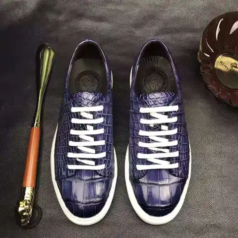 DON JOHN Crocodile Sneakers Handmade Men's