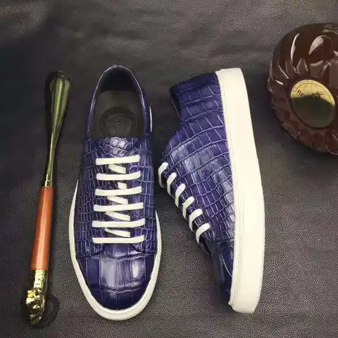 DON JOHN Crocodile Sneakers Handmade Men's