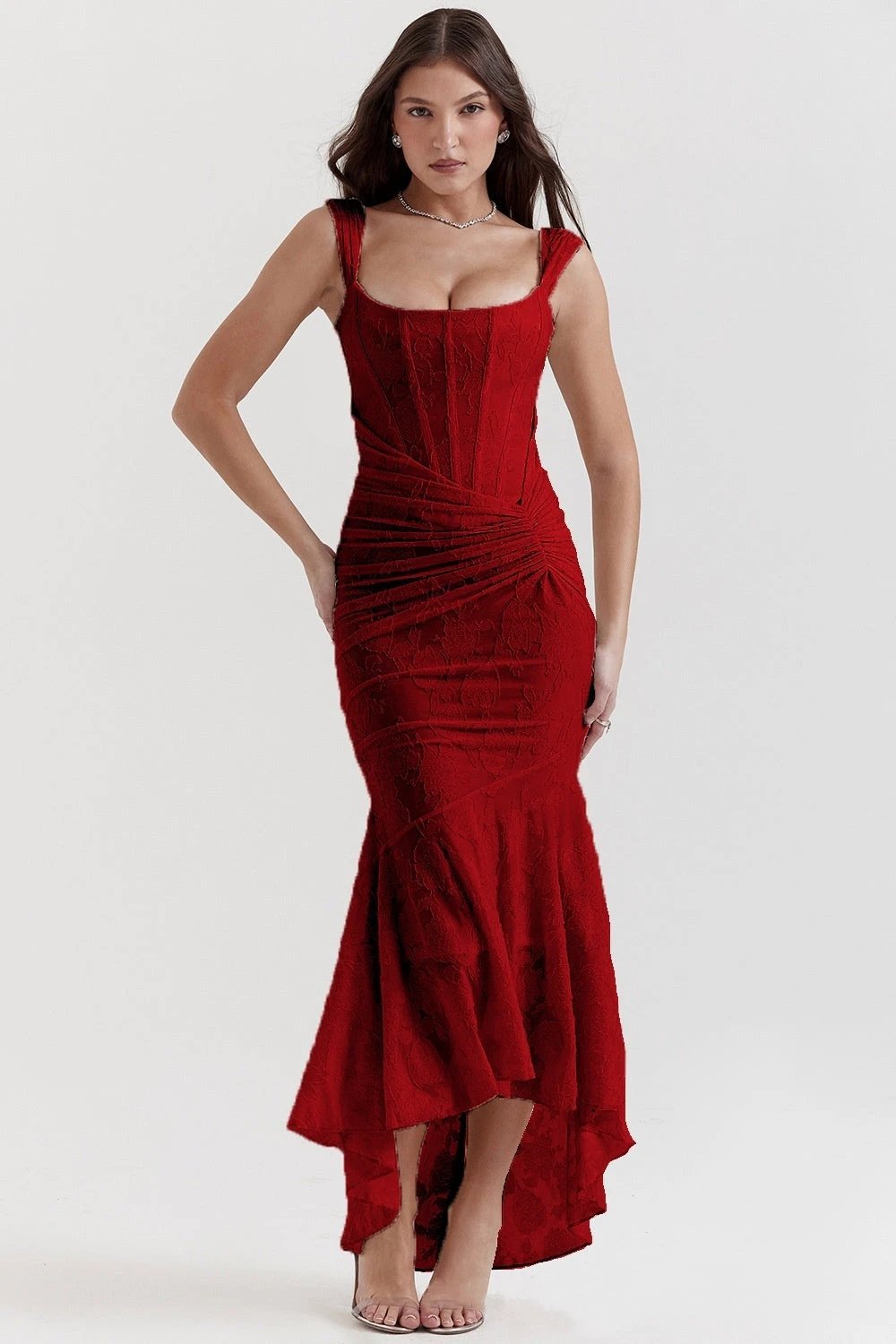 Mozision Off-shoulder Backless Sexy Evening Dress For Women Purple Sleeveless Strapless Ruched Bodycon Club Party Dress