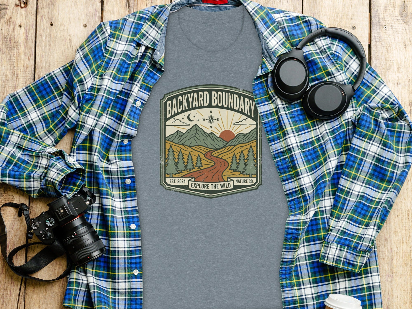 Rugged Backyard Boundary: Explore The Wild Wilderness Shirt