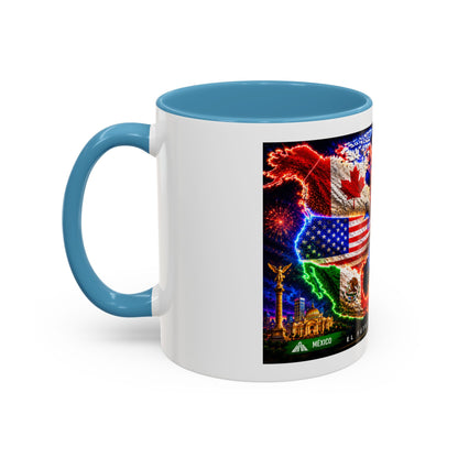 Mundial 2026 Soccer Coffee Mug – Canada/USA/Mexico World Cup Accent Mug (11/15oz)