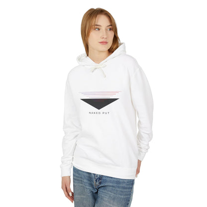 Naked Put Hoodie — Lightweight Hooded Sweatshirt with 'naked put' Graphic
