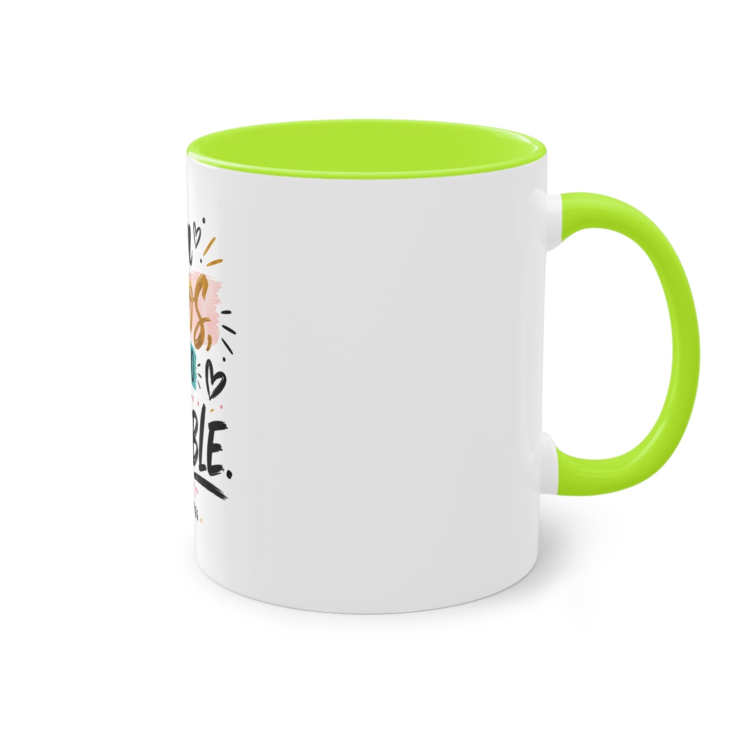 Coffee Mug — "Con Dios Todo Es Posible" Inspirational Spanish Scripture 11oz