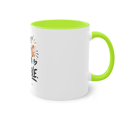Coffee Mug — "Con Dios Todo Es Posible" Inspirational Spanish Scripture 11oz