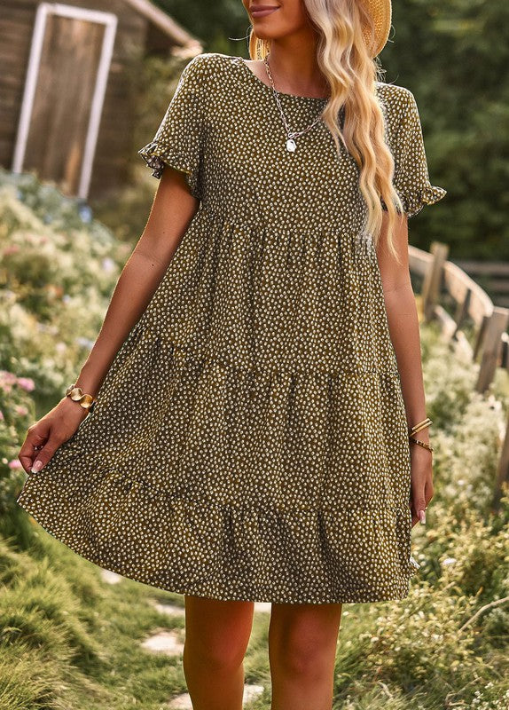 Tiered Dotted dress
