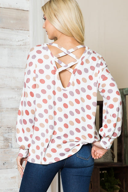 Cross Back Light Sweater Knit