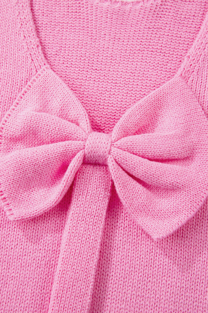 Olivia Backless Bubble Sleeve Sweater