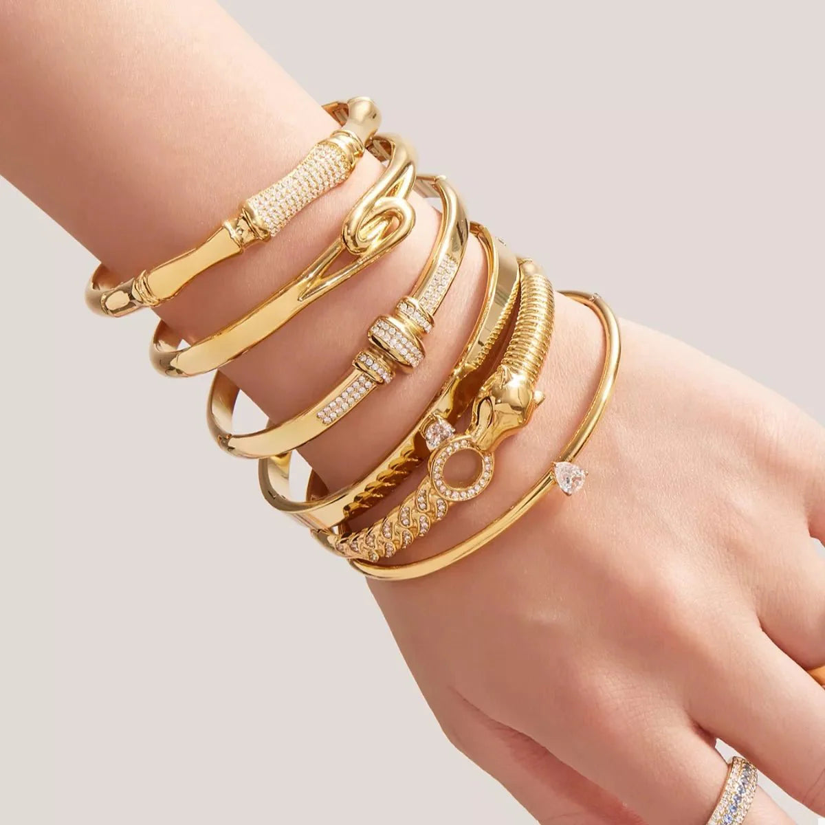 18K Gold-Plated Zircon Bracelet