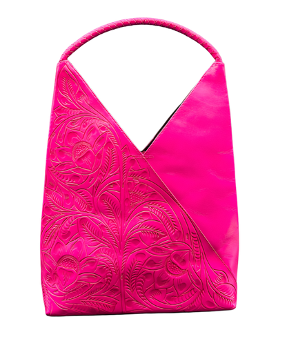 The Nancy Ann | Hand-Tooled Leather Shoulder Bag