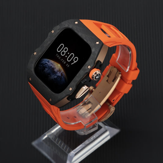 Luxury Mod Kit for Apple Watch 10/11 (42/46mm) - Rose Gold Edition