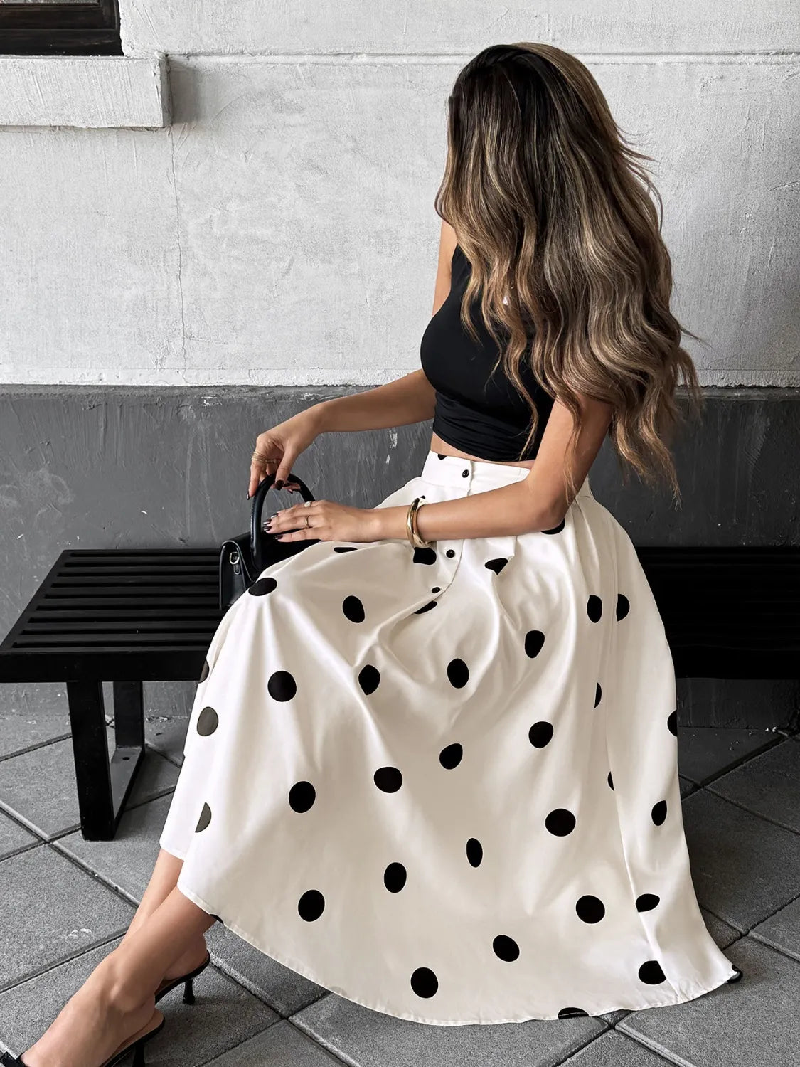 Polka Dot Skirt See size chart under “more details”