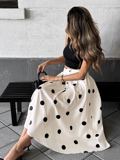 Polka Dot Skirt See size chart under “more details”