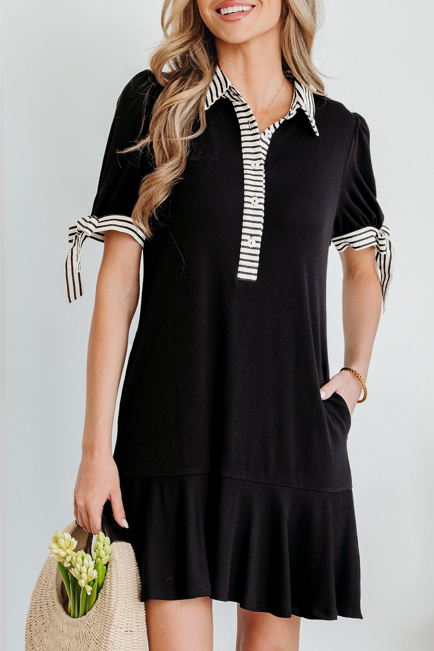 Mckenzie Sleeve Shift Mini Dress