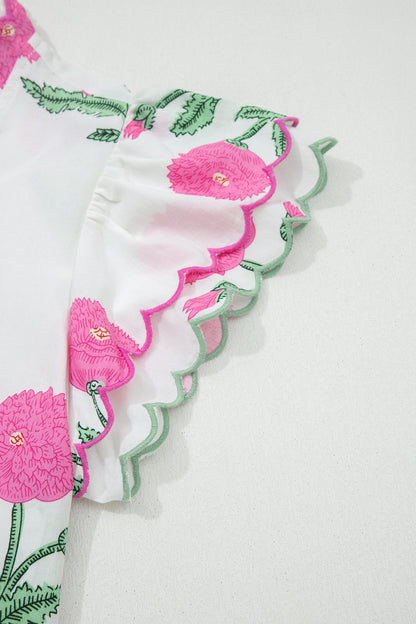Mariah Detail Short Sleeve Blouse