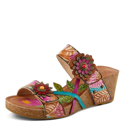 Women's Moai Adjustable Straps Wedge Sandals