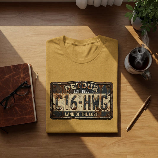 Land of the Lost Detour Plate: The Explorer's Adventure Tee