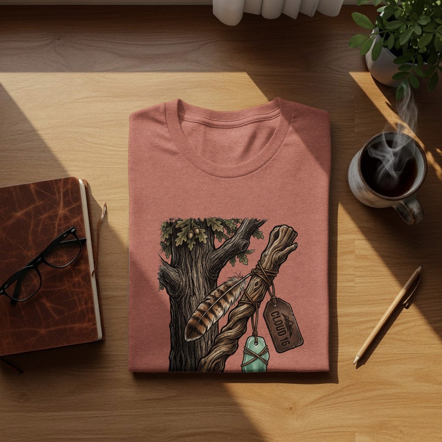 Heritage Walking Stick Spirit: Journey Nomad Tee