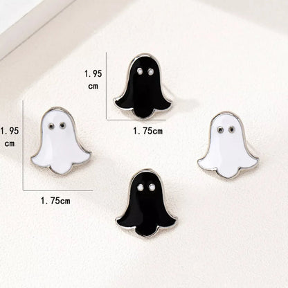 2 Pair Halloween Ghost Stud Earrings