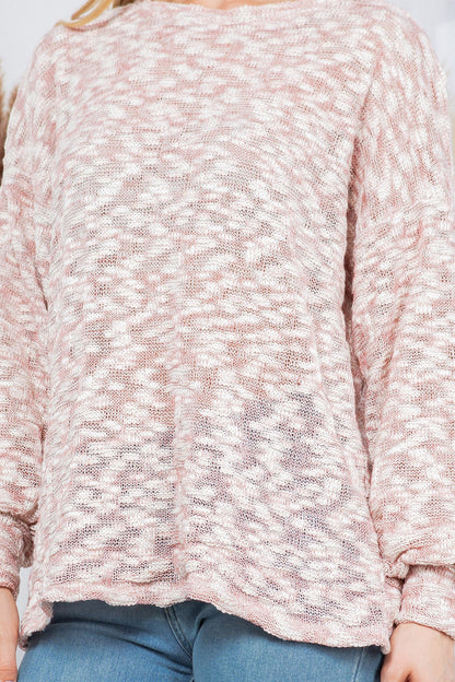 Low Gage Knit Pullover Sweater