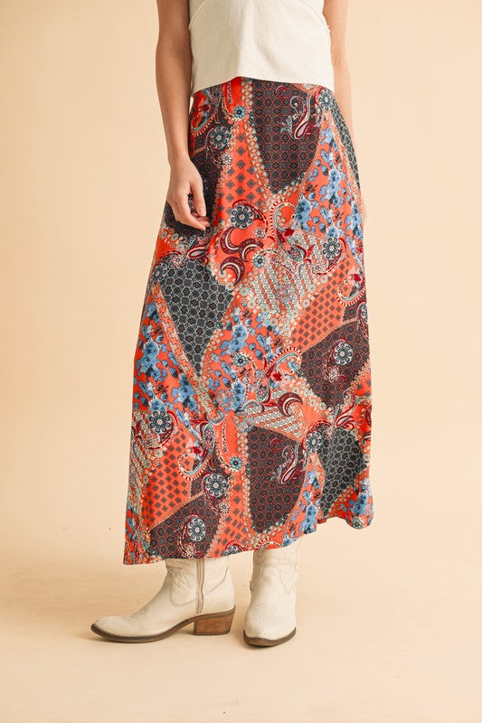 Bradyn Print Skirt See size chart under “more details”