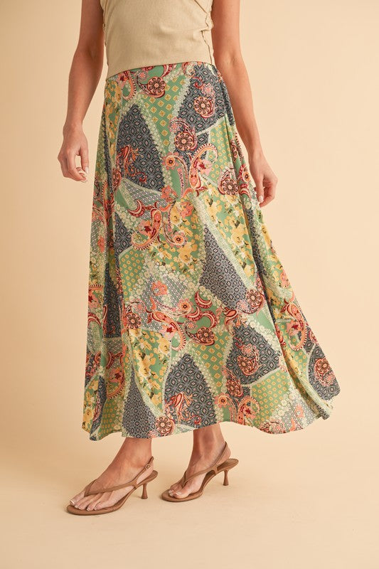 Bradyn Print Skirt See size chart under “more details”