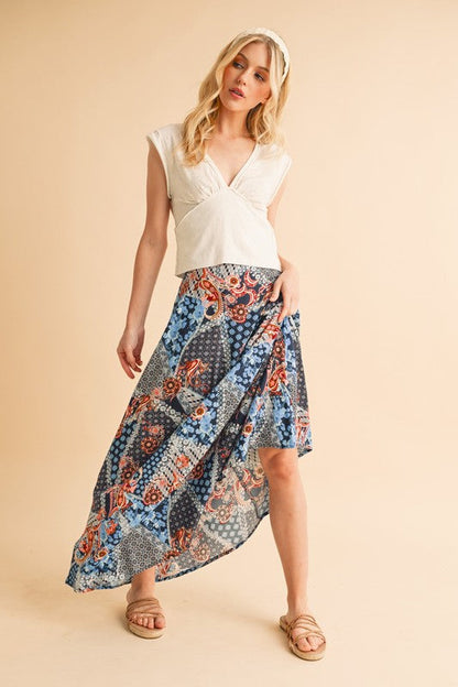 Bradyn Print Skirt See size chart under “more details”