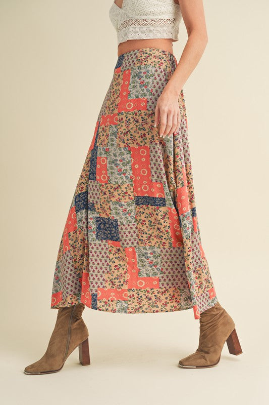 Bradyn Print Skirt See size chart under “more details”