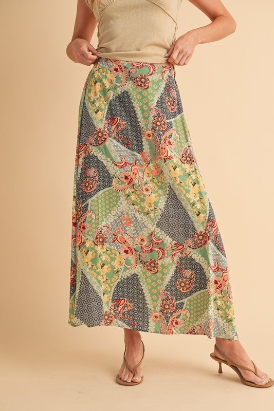 Bradyn Print Skirt See size chart under “more details”