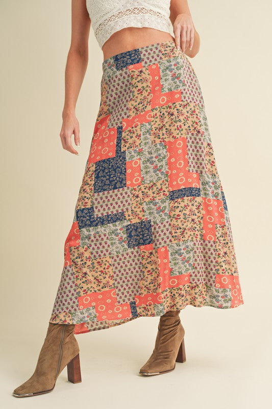 Bradyn Print Skirt See size chart under “more details”