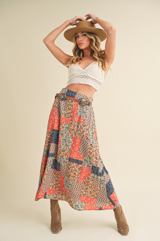 Bradyn Print Skirt See size chart under “more details”