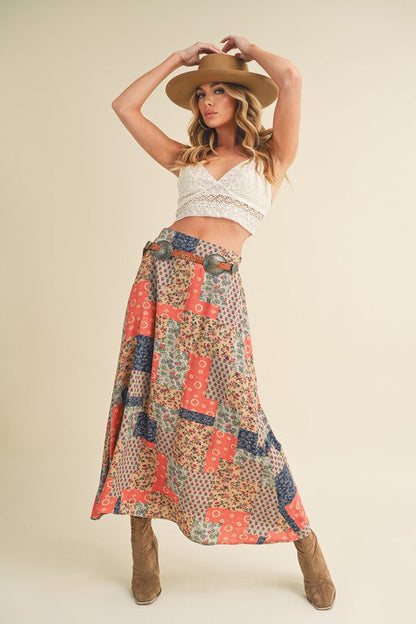 Bradyn Print Skirt See size chart under “more details”