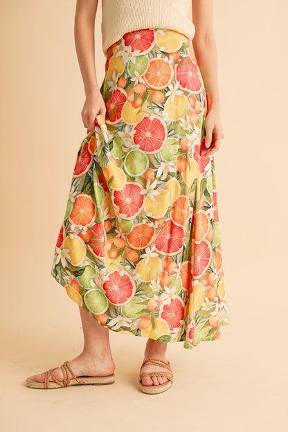 Bradyn Print Skirt See size chart under “more details”