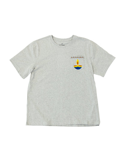 Adult Short Sleeve Pocket Tee – Blue Diya