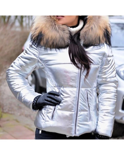 Women's New Creative Down Hood Large Coats