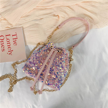 Sequins Cute Mermaid  Female Shoulder Messenger Bag