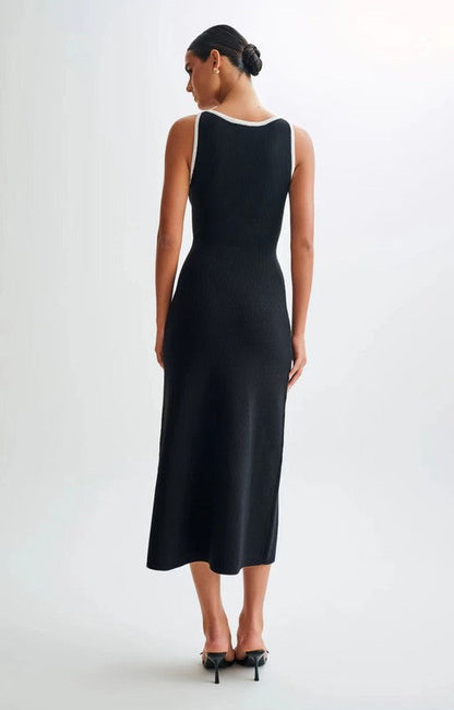 WOMEN FASHION LONG MIDI SWEATER DRESS