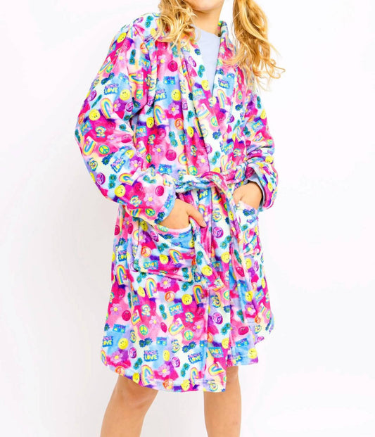 Peace And Love Plush Robe