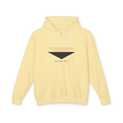 Naked Put Hoodie — Lightweight Hooded Sweatshirt with 'naked put' Graphic
