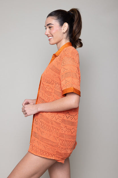 Mojito crochet set-tangerine
