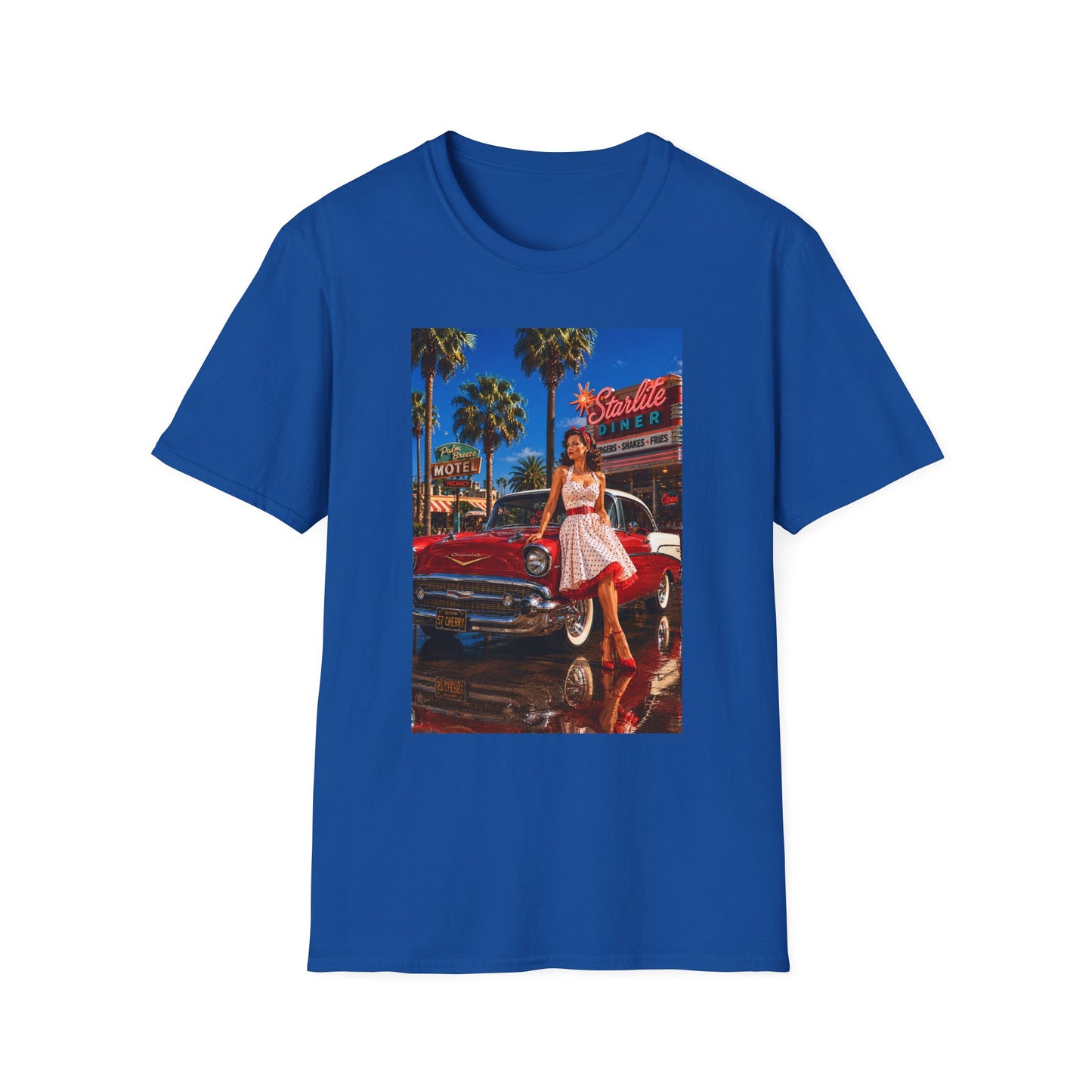 Retro Diner Tee — 'Starlite Diner' Vintage 1950s Pinup T-Shirt