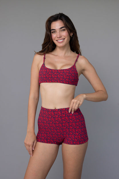 Red Coral Hot Pants