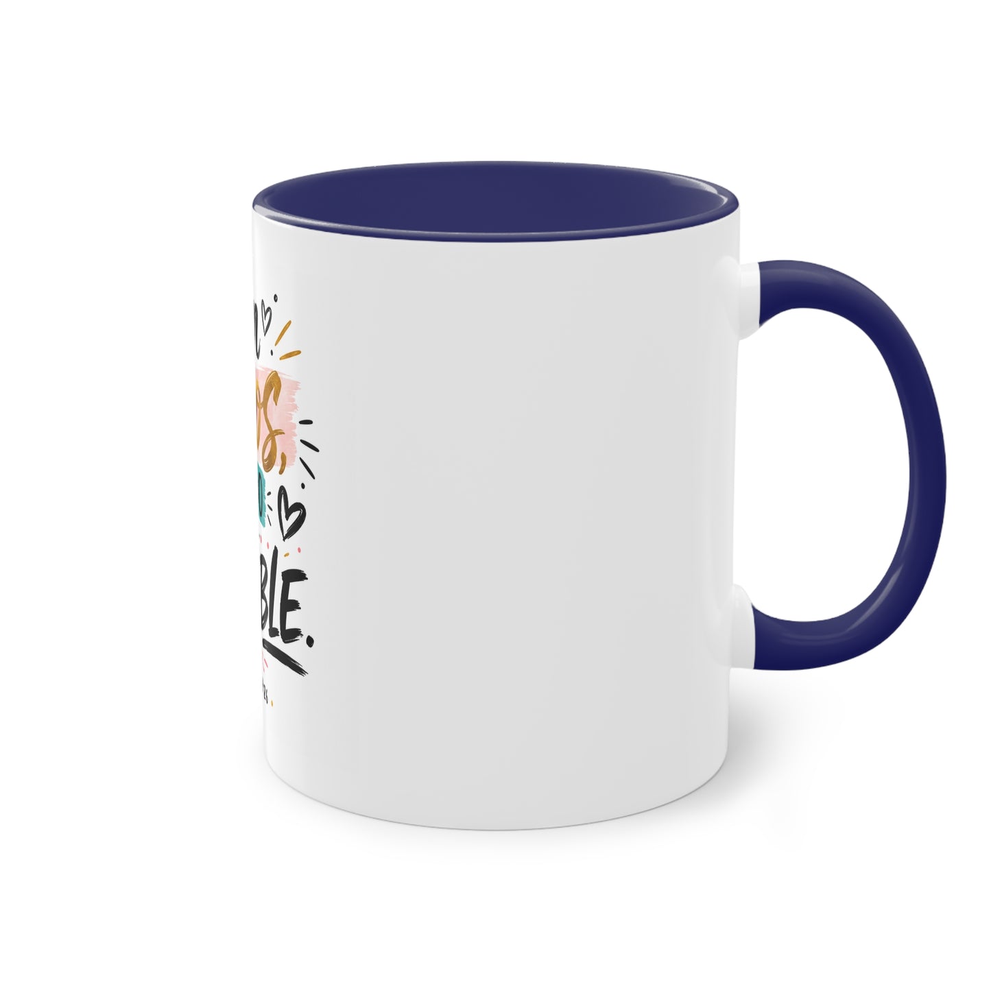 Coffee Mug — "Con Dios Todo Es Posible" Inspirational Spanish Scripture 11oz