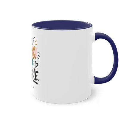 Coffee Mug — "Con Dios Todo Es Posible" Inspirational Spanish Scripture 11oz